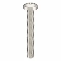M4x0.70 thread, 30 mm length, 316 stainless steel with plain finish. Pan head with #2 Phillips drive. Suitable for general assembly, electrical enclosures, and instrumentation panels where corrosion resistance is required. Supplied in a 50-piece pack.