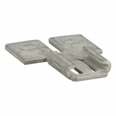 Male tab quick disconnect adapter from PANDUIT Series 250. Features a bare 0.25 in x 0.032 in tab rated for maximum voltage of 2,000 V. Used to create removable electrical connections in control panels, appliances, and industrial equipment.