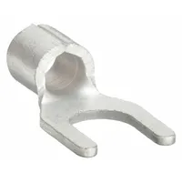 Fork Terminals: Bare, #10 Stud Size, 12 AWG – 10 AWG Wire Range, Std Fork, 600 V