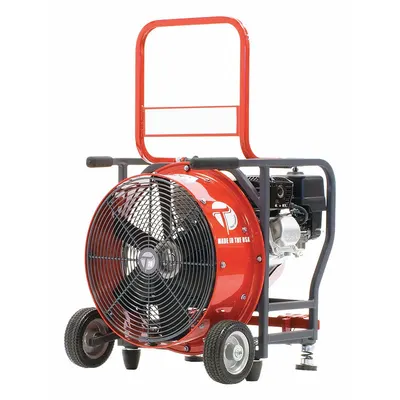 TEMPEST Fan: 1 Speeds, 16 in Blade Dia, 4 4/5 hp Motor Horsepower, Gas - Pressure Ventilation Blowers