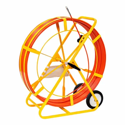 JAMESON Non-Conductive Conduit Rodder, 1,000 ft, 1/2 in Tape, 44 in Case - Non-Conductive Conduit Rodders