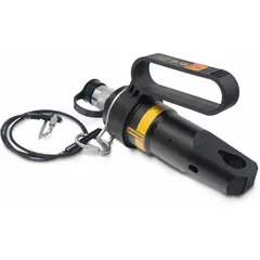 Hydraulic nut splitter with 15 ton nominal capacity, suitable for bolt sizes from 5/8 in to 7/8 in. Used for removing corroded or seized nuts in industrial maintenance and repair applications.
