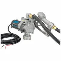 GPI Electric Drum Pump: 12 V DC, 1/10 hp HP, 8 gpm Max. Flow Rate, Pump with Hose & Nozzle, Aluminum (MPN 137100-01)