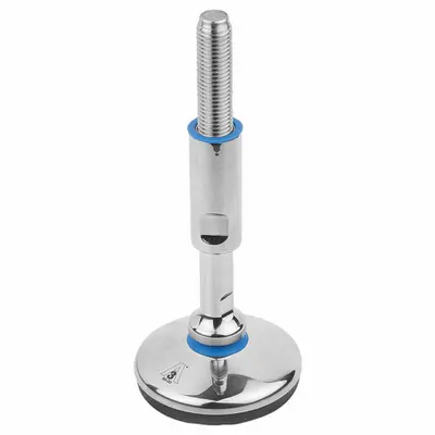 KIPP Hygienic Male Leveling Mount M16x60 mm 10 kN Polished - Hygienic Male Leveling Mounts