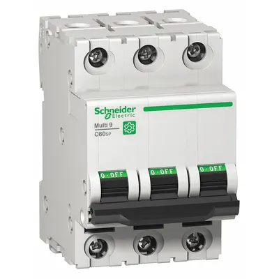 SCHNEIDER Supplementary Protector: 20 A Amps, 14kA at 240V AC, Screw Clamp - C-Curve, 3-Pole UL1077 DIN Rail-Mount Supplementary Protectors