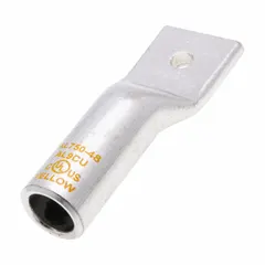 One-hole compression lug for terminating 500 kcmil – 1 AWG stranded aluminum wire onto a 1/2 in stud. Long-type aluminum construction. Suitable for power distribution, switchgear, and heavy equipment connections.