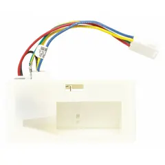 This air damper control regulates airflow between refrigerator and freezer compartments to maintain temperature balance. It is a replacement part for Whirlpool refrigerators and freezers.