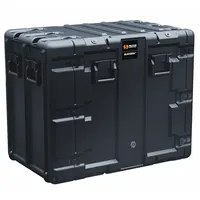 This PELICAN protective rack-mount case is designed for transporting and safeguarding sensitive electronic equipment in industrial, broadcast, and field-service environments. The black case has interior dimensions of 23 1/2 in x 31 3/8 in x 13 1/8 in. Foam insert is not included