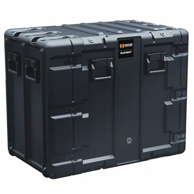 PELICAN BLACKBOX-14U Protective Rack-Mount Case, Black, Foam Insert Not Included - Protective Rack-Mount Cases