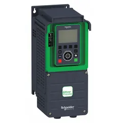 Three-phase input and output variable frequency drive rated at 7 1/2 hp. Compact style with IP21 enclosure, no bypass. Suitable for controlling speed and torque of three-phase induction motors in applications such as conveyors, pumps, and fans.