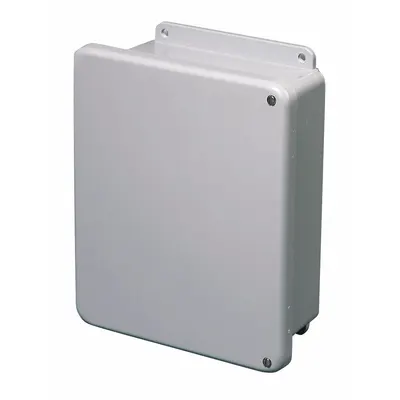 WIEGMANN Enclosure: Fiberglass, 10 in x 8 in x 6 in, NEMA 1/12/3R/4X, Solid Cover - Nonmetallic Enclosures