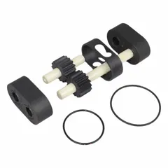 Repair kit for Eclipse Series E25 Non-Metallic pumps. Includes gears/shaft assemblies, O-rings, bearings, and liner. Compatible with model E25NLVO-X. Used to rebuild pumps in industrial fluid-handling applications.