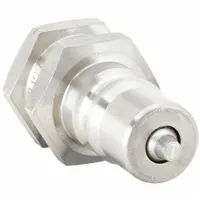 This ISO B Series hydraulic quick-connect coupling plug from PARKER is used to connect and disconnect hydraulic lines quickly without tools. It features a 3/8 in coupling size, 303 stainless steel construction, female ORB connection with 3/4"-16 thread, and a nitrile seal. Suitable for industrial hydraulic systems, mobile equipment, and fluid power circuits requiring leak-resistant connections
