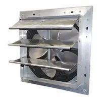 Shutter Mount Exhaust Fan: 10 in Blade, Variable Speed, 1/25 hp, Totally Enclosed Air Over, 625 cfm (MPN 484X37)