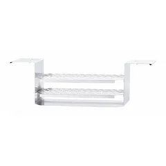 This IKA test tube rack is constructed from stainless steel for corrosion resistance and stability in laboratory environments. It accommodates up to 73 tubes, providing organized storage and secure placement during experiments, sample handling, or processing.