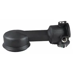 Black wall-mount base for FEDERAL SIGNAL 27XST warning lights. Overall length 14 13/16 inches, width 5 1/4 inches. Provides a stable mounting platform for industrial visual signaling applications in facilities, warehouses, and outdoor areas.