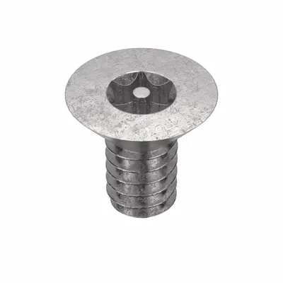 TAMPER-PRUF SCREW Tamper Resistant Screw: #10-24 Thread Size, 3/8 in Lg, Stainless Steel - Flat Head Tamper-Resistant Machine Screws