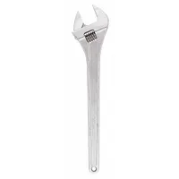 CHANNELLOCK Adjustable Wrench: Alloy Steel, Chrome, 24 in Overall Lg, 2 7/16 in Jaw Capacity (MPN 824)