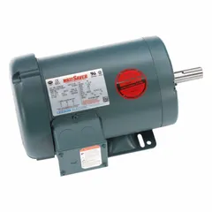 This LEESON rigid base AC motor is a 3-phase, 1 hp unit rated at 575V AC with a full load current of 1.52 A at 60 Hz. It operates at 1170 RPM and features a Totally Enclosed Fan Cooled (TEFC) enclosure. Suitable for general purpose industrial applications such as pumps, fans, conveyors, and compressors.