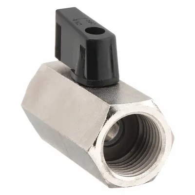 OEM Manual Two-Way Ball Valve: 1/8 in - Mini Brass Ball Valves