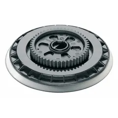 This FLEX NORTH AMERICA backing pad features a hook-and-loop attachment system and a smooth black texture. With a 4 7/16 in outside diameter, it is designed for use with polishers on metal surfaces. Commonly used in automotive body shops and metalworking for mounting polishing pads.