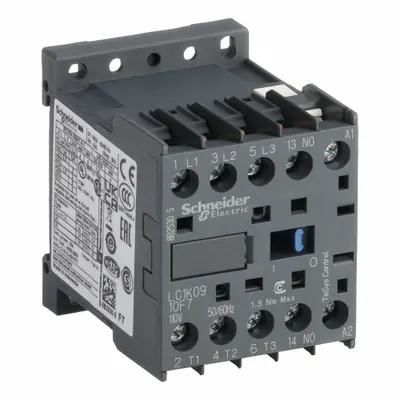 SCHNEIDER LC1K0910F7 Miniature Non-Reversing IEC Contactor - Miniature, Non-Reversing IEC Contactors