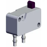 Basic plunger-actuated manual air control valve with bottom-ported body. Features 3 ports and 4 mm push-on connections for pneumatic switching in industrial machinery and assembly lines