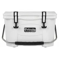 GRIZZLY COOLERS Marine Chest Cooler: White, 24 Cans, 20 qt Cooler Capacity, 4 day Ice Retention (MPN 4400006)