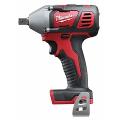 This cordless impact wrench features a 1/2-inch drive and delivers 183 ft-lb of fastening torque and 183 ft-lb of breakaway torque. It is powered by a brushed motor and is suited for light to medium-duty fastening and loosening tasks in automotive repair, construction, and maintenance applications.