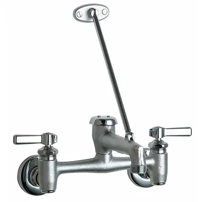 CHICAGO FAUCETS 897-MPRCF Widespread Utility Faucet - Widespread Utility Faucets