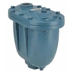 This combination vacuum and air release valve is constructed of cast iron with a 2 in FNPT inlet connection. It automatically releases accumulated air during system operation and admits large volumes of air during filling or draining to prevent vacuum conditions. Suitable for clean water applications in pipelines.