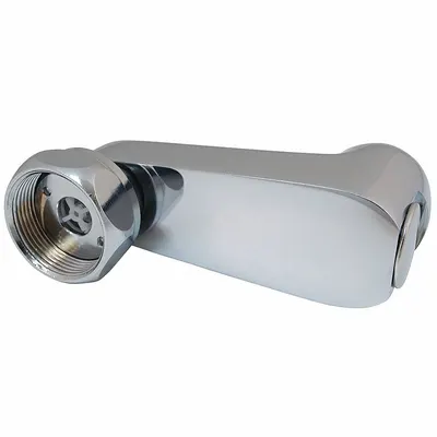 CHICAGO FAUCETS Single-Bend Brass Supply Arm, Chrome, 1/2"-14 NPT - Faucet Spout Extensions