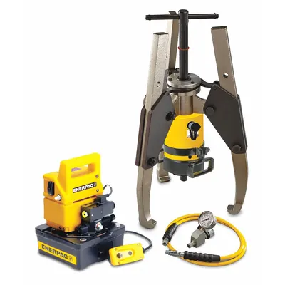 ENERPAC Hydraulic Puller Set: 64 ton Capacity with Attachments - Ram Puller Sets