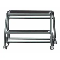 BALLYMORE Step Stool: 1.6 ft Overall Ht, 450 lb Load Cap, 2 Steps, Steel, 2.4 ft Standing Ht (MPN 226R)
