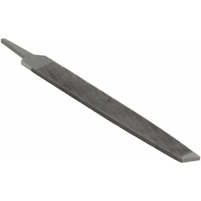 WESTWARD Machinists File: Rectangular, Smooth Cut, 8 in Lg without Tang, 13/16 in Wd - Tapered Chip-Breaking Rectangular Files
