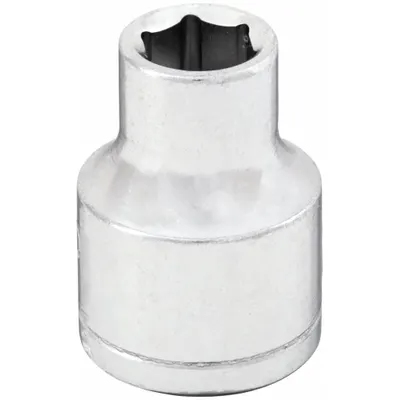 WESTWARD Socket: SAE, 3/8 in Drive Size, 5/16 in Socket Size, 6-Point, Std, Chrome - 3/8" Drive Hand Sockets