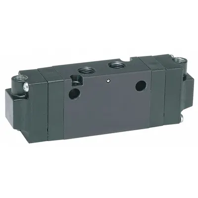 PARKER Pilot Air Control Valve: Four-Way / Three-Position, B3, Remote Pilot, Spool - Parker B Series Pilot-Operated Inline Air Control Valves