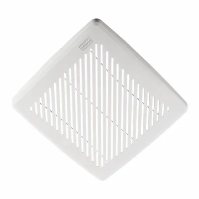 BROAN-NUTONE Replacement Grille: Polypropylene, White, Galvanized, 9 3/4 in x 9 1/4 in - Replacement Parts for Bathroom Exhaust Fans