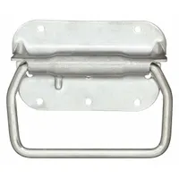 MONROE PMP Folding Pull Handle: Unthreaded Holes, Stainless Steel, Silver, #10 Screw Size, 0.31 in (MPN PH-0290)