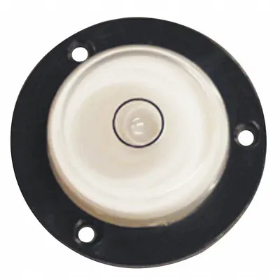 JOHNSON LEVEL Bulls Eye Level: Nonmagnetic, 1 3/16 in x 1/2 in, 30 Arc Min, Plastic - Bullseye Levels