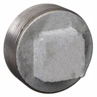This steel plug seals open ends in medium-pressure threaded piping systems. Rated for 300 psi at 150°F, it features 1/4 in NPT threads. Suitable for industrial water, air, and steam lines requiring a leak-proof closure
