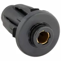 Push-to-connect x push-to-connect union fitting made of Nylon 6.6, designed for 6 mm OD tubing. Used to join two tubes in pneumatic systems, providing a leak-free connection without tools. Suitable for compressed air and inert gas applications