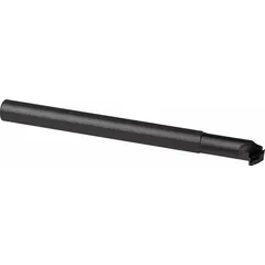 This indexable boring bar features a positive rake geometry and right-hand orientation, designed for internal turning operations such as enlarging holes, creating precise internal diameters, and finishing bores. It accommodates replaceable inserts for efficient material removal in metalworking applications.
