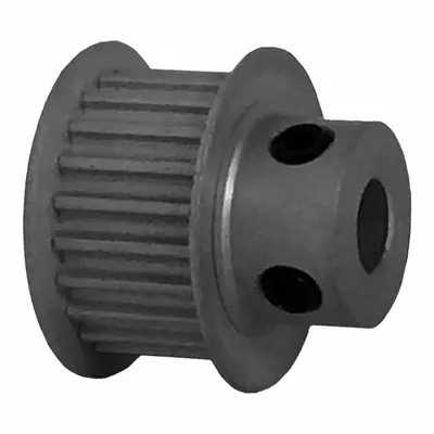 Dayton Timing Pulley: Curvilinear, Fixed, For 9 mm Belt Wd, 22 Teeth, 3 mm Pitch - HTD Section Fixed-Bore Timing Pulleys with Hub
