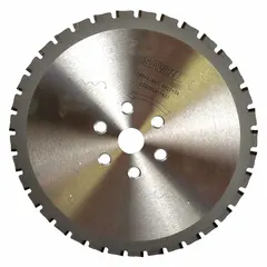 This 7-inch diameter circular saw blade is designed for cutting rebar and similar ferrous materials in construction and concrete reinforcement applications. It features 36 carbide-tipped teeth for durability, a 0.074-inch cutting width, and a 3/4-inch arbor size.