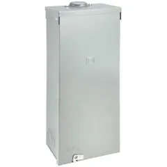 Surface-mount outdoor enclosure rated 225 A with three spaces for Square D QBL, QDL, QGL, and QJL circuit breakers. Suitable for protecting electrical distribution equipment in outdoor industrial and commercial installations.