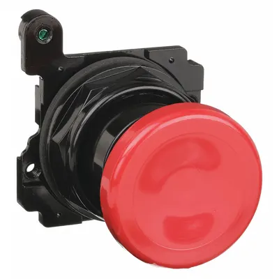 EATON Mushroom Head Push Button: 30 mm, Non-Metallic - Mushroom-Head Push-Button Operators
