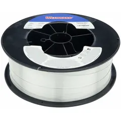 ER347 stainless steel MIG welding wire with AWS classification ER347. Provides 57 ksi yield strength and 86 ksi tensile strength as welded. Suitable for welding stainless steel components requiring corrosion resistance and high-temperature strength, such as in chemical processing and food equipment applications.