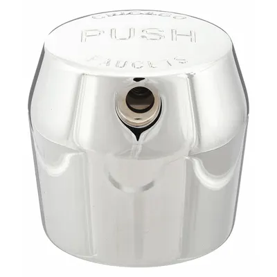 CHICAGO FAUCETS Handle: Chicago Faucets, Knob Handle, Use with Hot/Cold Water Temp, Metal - Metering Faucet Handles