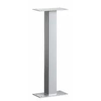 Pedestal: Aluminum, Powder Coated, Gray, Bolt Mounted, 32 in H x 3 1/2 in W x 3 1/2 in D (MPN 4365SLV)